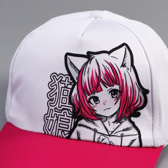 Кепка детская для девочки &laquo;Девочка&raquo;, аниме, р-р 52-54, 5-7 лет