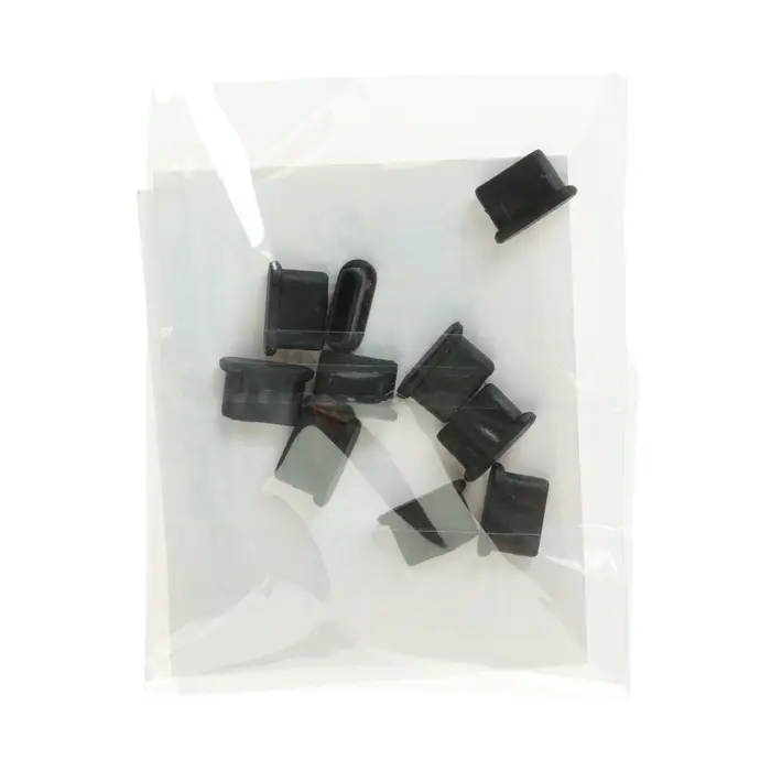 Заглушка Type-c, чёрный, пластик, набор 10 шт.