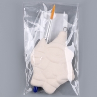 Новый год! Ёлочное украшение под раскраску &laquo;Снеговик с елкой&raquo; с подвесом, кисть