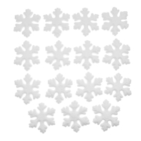 Новый год! Основа для творчества и декорирования &laquo;Снежинка&raquo;, набор 15 шт., размер 1 шт. &mdash; 7,2 &times; 2,8 см