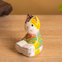 Сувенир дерево "Котенок с книжкой" МИКС, 3,5х5х7 см