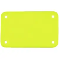 Лейбл из ПВХ Kreta, S, желтый неон