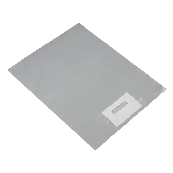 Пакет полиэтиленовый с вырубной ручкой, прозрачный 40-50 См, 60 мкм