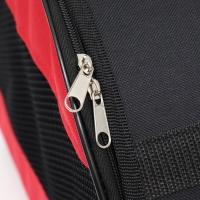 Сумка - переноска для животных, полукруглая с карманоми ПВХ, 37 х 18 х 25 см, красная Сумка - переноска для животных, полукруглая с карманоми ПВХ, 37 х 18 х 25 см, красная