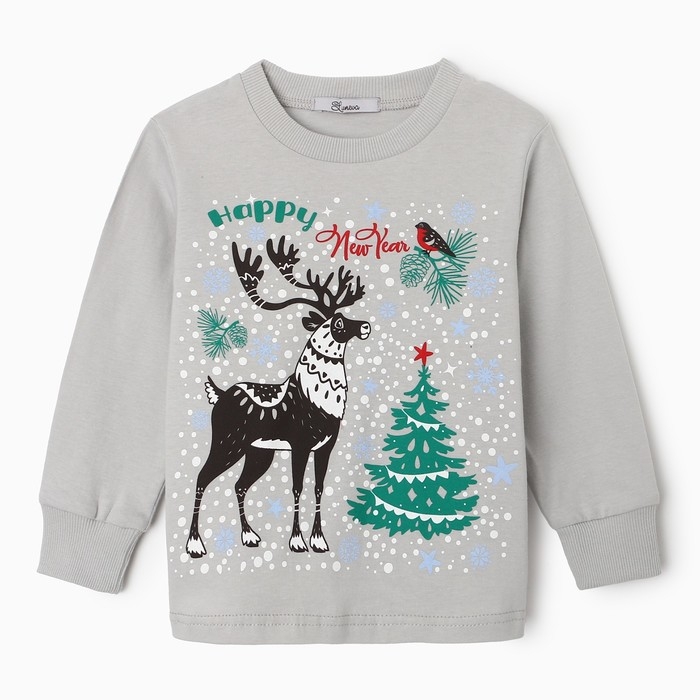 Пижама для мальчика, цвет серый, рост 122 см