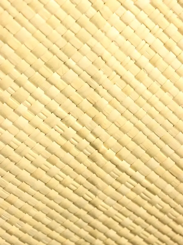 Сумка плетёная на молнии из пандана 35х12х40 см, бежево-коричневый