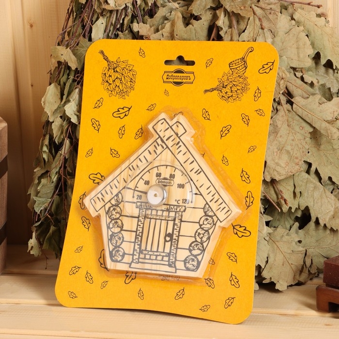Термометр для бани Термометр для бани "Парилочка", деревянный, 17 х 16 см, Добропаровъ