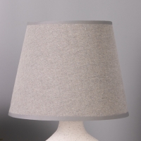 Лампа настольная "Риф" 1х40Вт Е27 серый/белый 20х20х32см