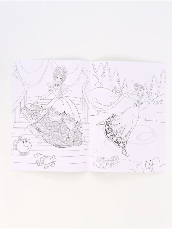 Подарочный набор в коробке "Новогодний бал принцесс", 12 книг, Disney