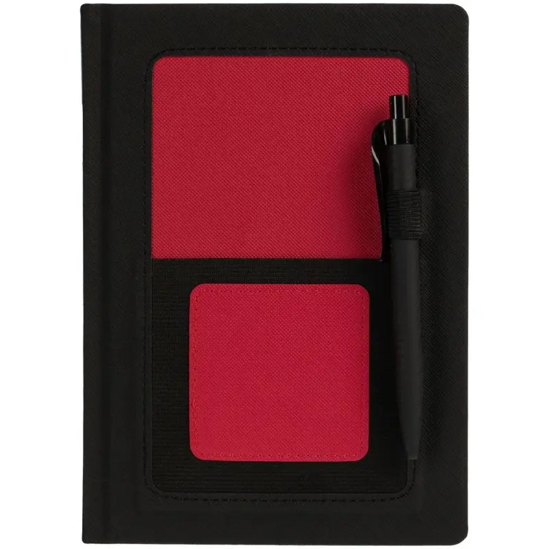 Ежедневник Mobile на заказ, недатированный, черно-красный