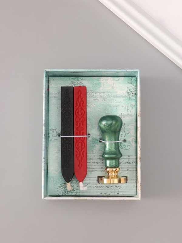 Сургучный набор "Конь" печать, ручка, сургуч 12,5х10х3,6 см