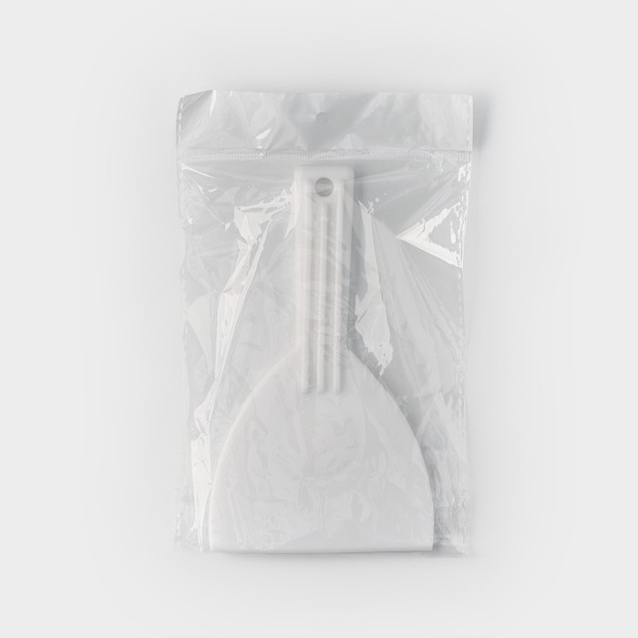 Шпатель кондитерский с ручкой Доляна, 16,5&times;9,5 см, цвет белый