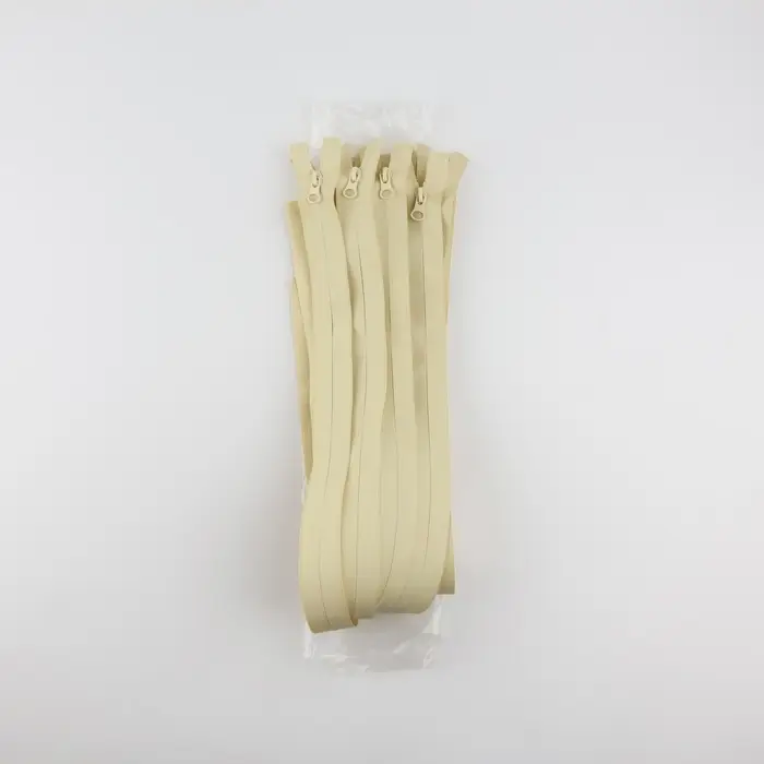 Молния &laquo;Спираль&raquo;, №7, разъёмная, водонепроницаемая, замок автомат, 80 см, светло-бежевая