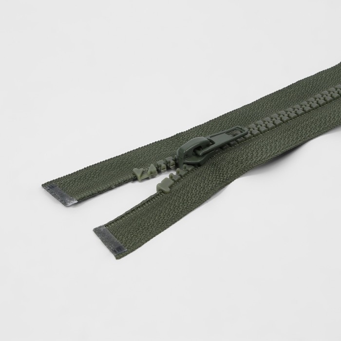 Молния &laquo;Трактор&raquo;, №5, разъёмная, замок автомат, 80 см, цвет хаки, цена за 1 штуку