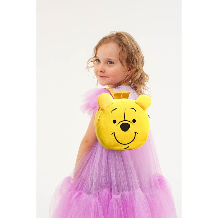 Рюкзак детский плюшевый, 18,5 см х 5 см х 22 см "Мишутка", Медвежонок Винни и его друзья