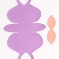 Кожанная подарочная сумочка 10,5 х 5 х 6 см сиреневая