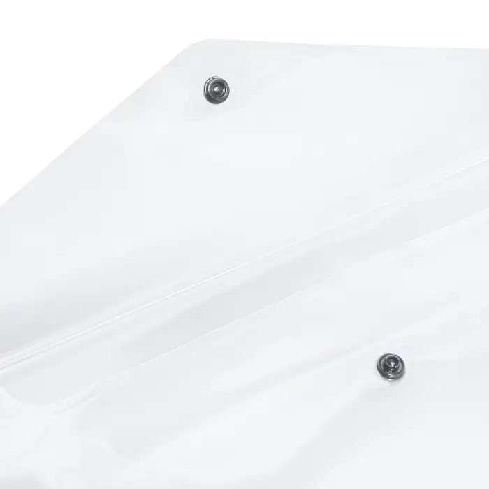 Папка-конверт на кнопке А4, 160 мкм, ErichKrause Glossy Clear, глянцевая, с цветной кнопкой, прозрачная, микс