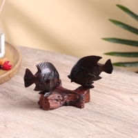 Сувенир "Рыбки" дерево соно, 9х10х14 см