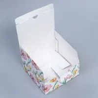 Коробка подарочная сборная, упаковка, &laquo;С 8 марта&raquo;, 15 х 15 х 7 см