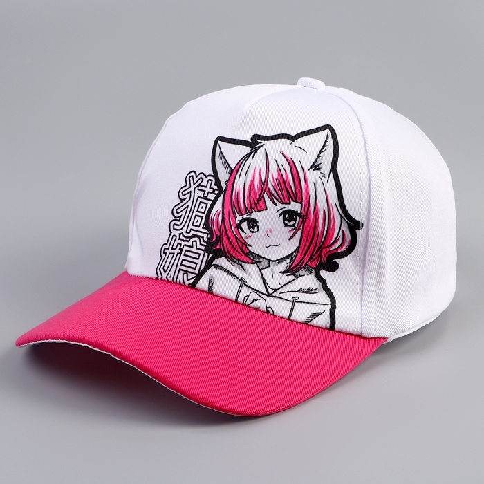 Кепка детская для девочки &laquo;Девочка&raquo;, аниме, р-р 52-54, 5-7 лет