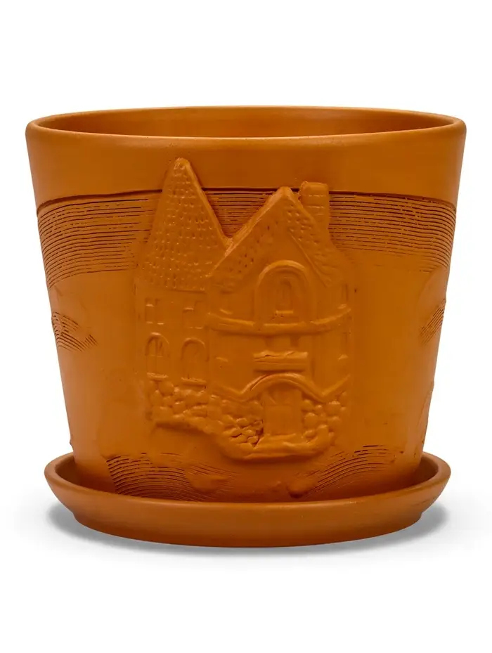 Горшок цветочный с поддоном 4,75 л, d22/h20 см терр-т керамика, "Голландия" (М)
