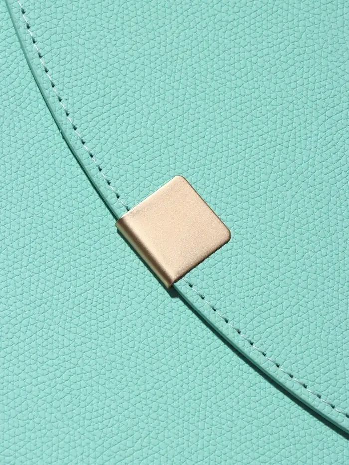 Органайзер на кольцах, A5, с клапаном, 80л, линия, к/зам, Бирюзовый