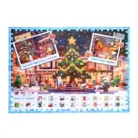 Подарок на новый год для детей &laquo;Кубический сюрприз&raquo; подарочный набор книг, 3д наклейки, очки, свечка, фигурки