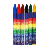 Мелки восковые 6 цветов "Классика", круглые