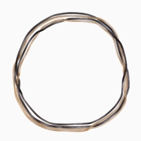 Бусы 2 нити &laquo;Трансформер&raquo; (несколько способов носки), цвет чёрно-золотой, 118 см