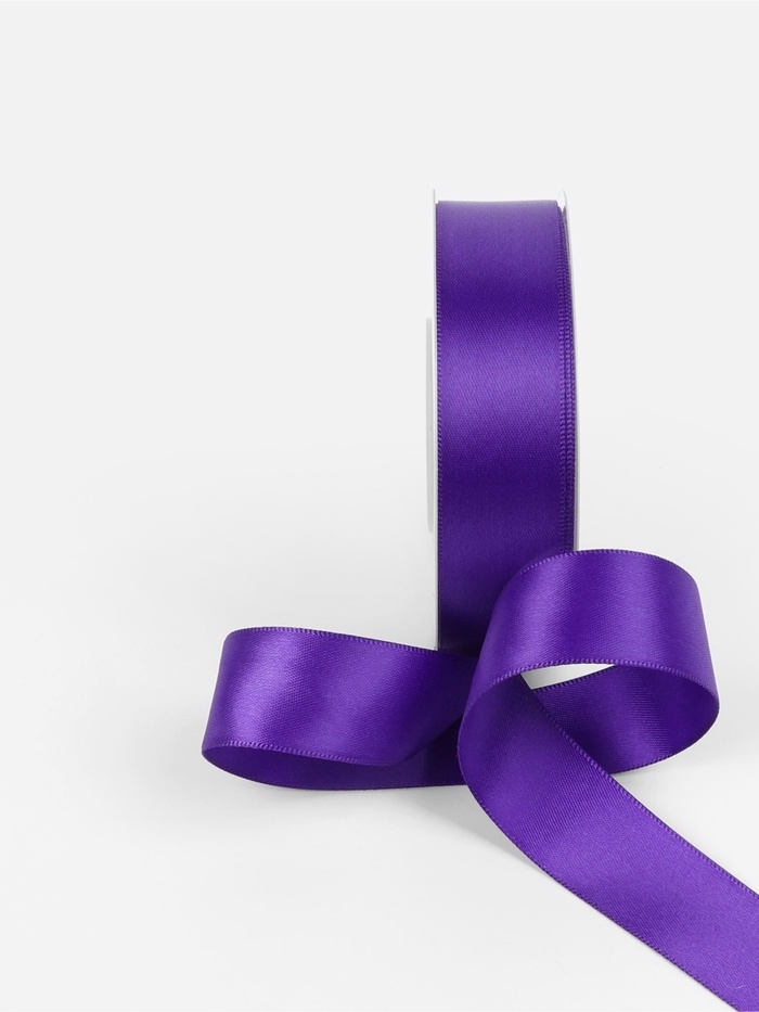 Лента атласная двухсторонняя №0470 25мм*25&plusmn;1м фиолетовый TR