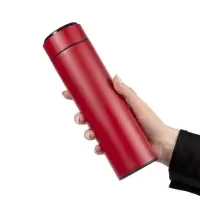 Смарт-бутылка с заменяемой батарейкой Long Therm, красная