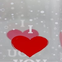 Складная коробка из PVC I love you, 12 x 12 x 15 см 5шт