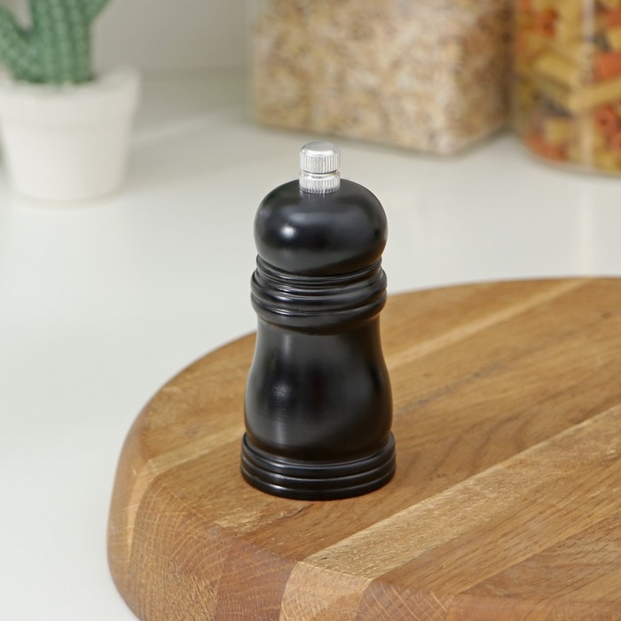 Мельница для специй Доляна &laquo;Дуновение леса&raquo;, 10,5&times;4,5 см, керамический механизм, цвет тёмное дерево