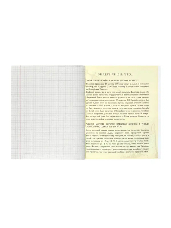 Тетрадь предметная 48 листов в клетку Calligrata, &laquo;Чёрное-белое. История&raquo;, обложка мелованная бумага, серые листы