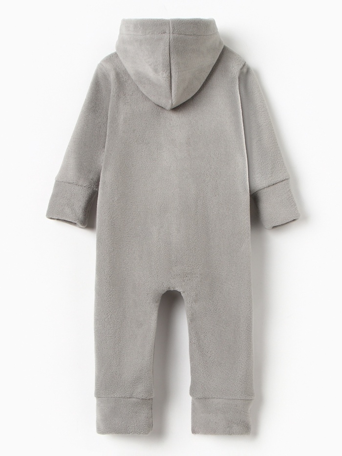 Комбинезон флисовый детский MINAKU: Fleece Soft, цвет серый, рост 122 см