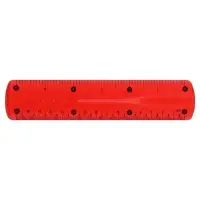 Линейка Calligrata 15 см, гибкая, силикон, МИКС