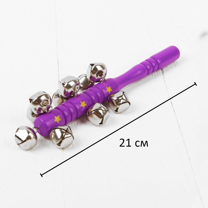 Погремушка с бубенцами &laquo;Весёлое настроение&raquo;, цвета МИКС