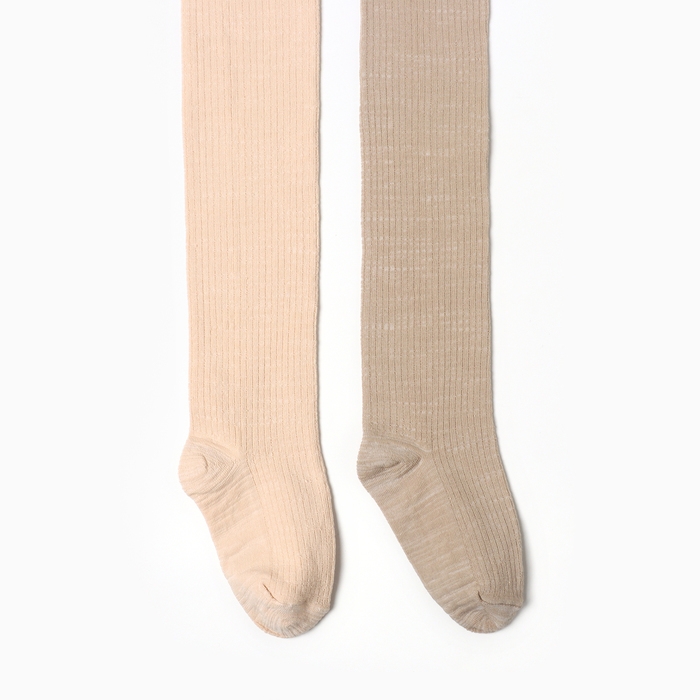 Набор детских колготок KAFTAN BASIC Melange  104-110 см, бежевый