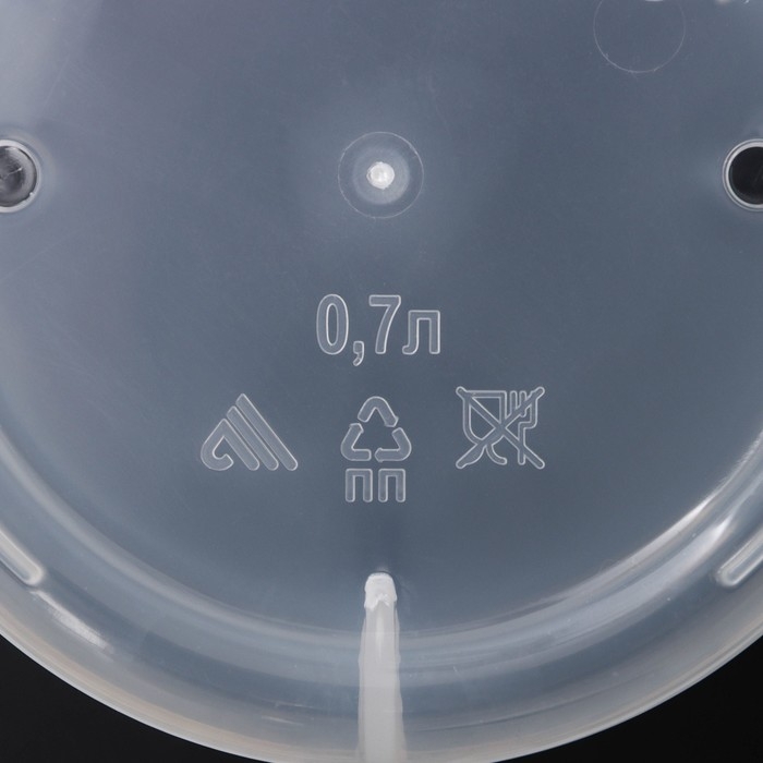 Горшок для орхидей с поддоном, 700 мл, цвет МИКС Горшок для орхидей с поддоном, 700 мл, цвет МИКС