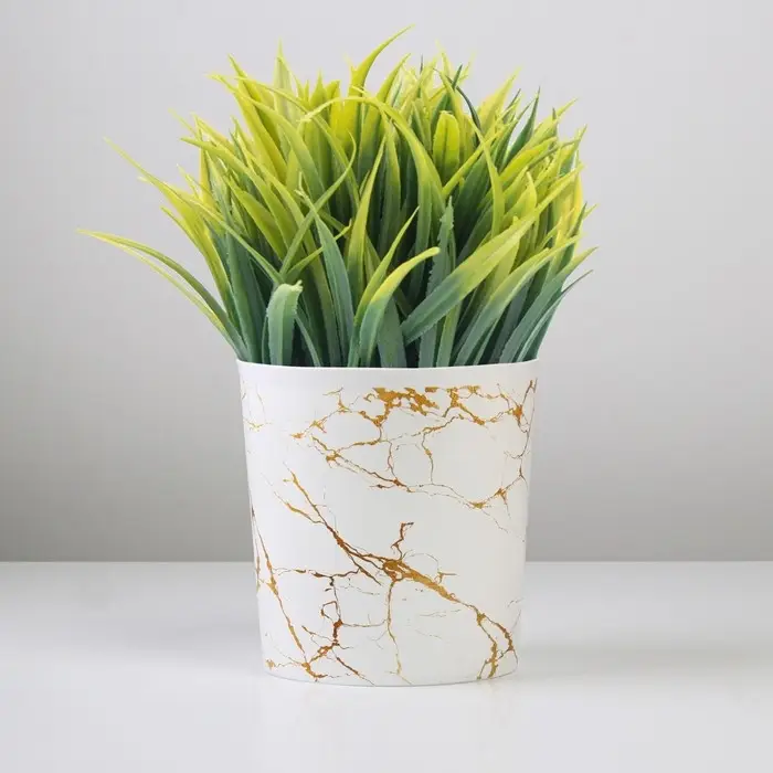 Кашпо для цветов &laquo;Мрамор&raquo;, 1,6 л