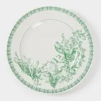 Тарелка Дулевский фарфор &laquo;Райские ландыши&raquo;, d=20 см, фарфор