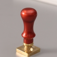 Печать для сургуча с пластиковой ручкой "Рамка в виде марки" 6,3х2,5х2,5 см