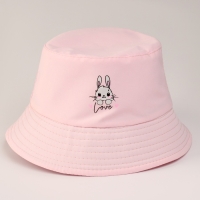 Панама &laquo;Зайчишка&raquo;, цвет розовый, р-р 48-50