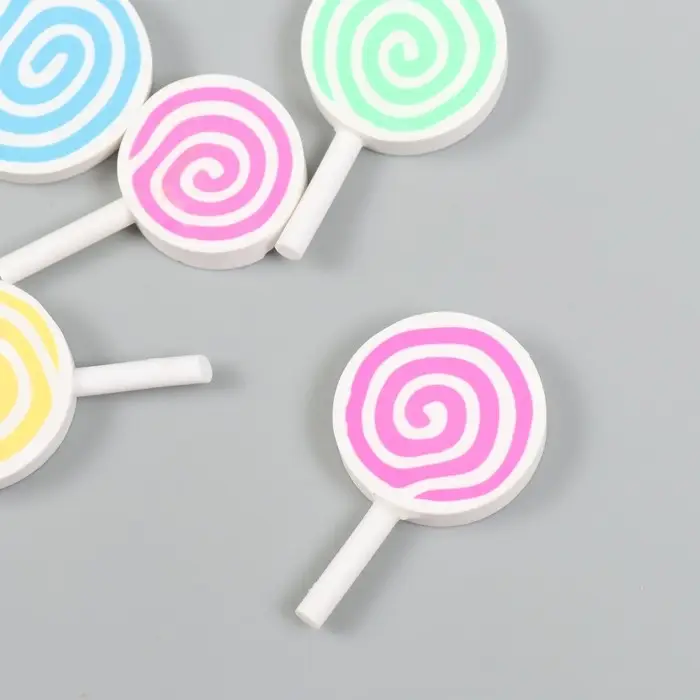 Декор для творчества PVC "Леденец на палочке" МИКС 0,6х2,6х4,4 см