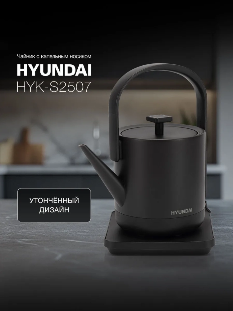 Чайник электрический HYK-S2507 черный