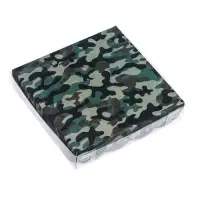 Коробка для печенья, &laquo;Зеленый камуфляж&raquo; 15&times;15&times;3