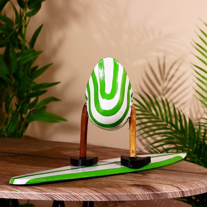 Сувенир "Утка на сёрфе" дерево 40 см