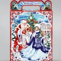 Подарочная коробка новогодняя &laquo;Кремль&raquo;. для сладких подарков, 14&times;6&times;21 см