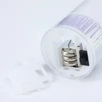 Светодиодная свеча LED "Свеча" 3хLR1130, прозрачный, перламутр 3,7х3,7х4,5 см