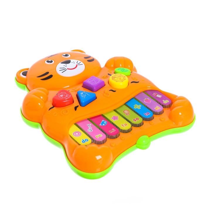 Пианино &laquo;Новогодний тигруля&raquo;, звук, свет